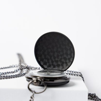 Customized Black Pocket Watch