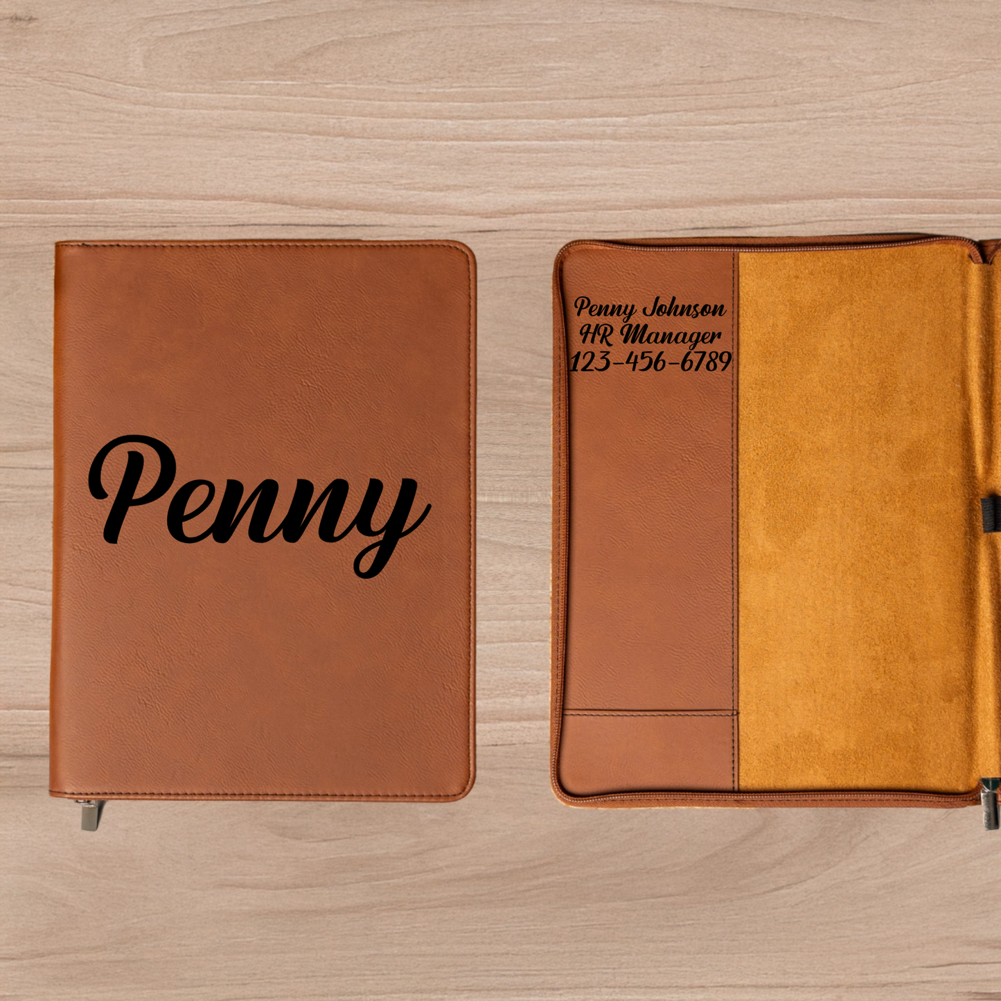 Customized Leather Portfolios - Script Designs
