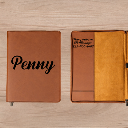 Customized Leather Portfolios - Script Designs