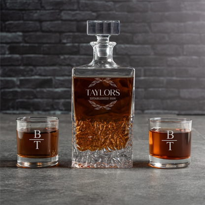 Customized Bradford Decanter Set - Signature Designs