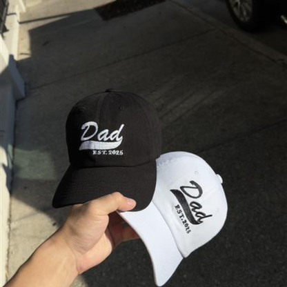 Custom Dad Est Hat with Year