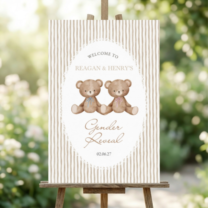 Customized Acrylic Gender Reveal Welcome Signs