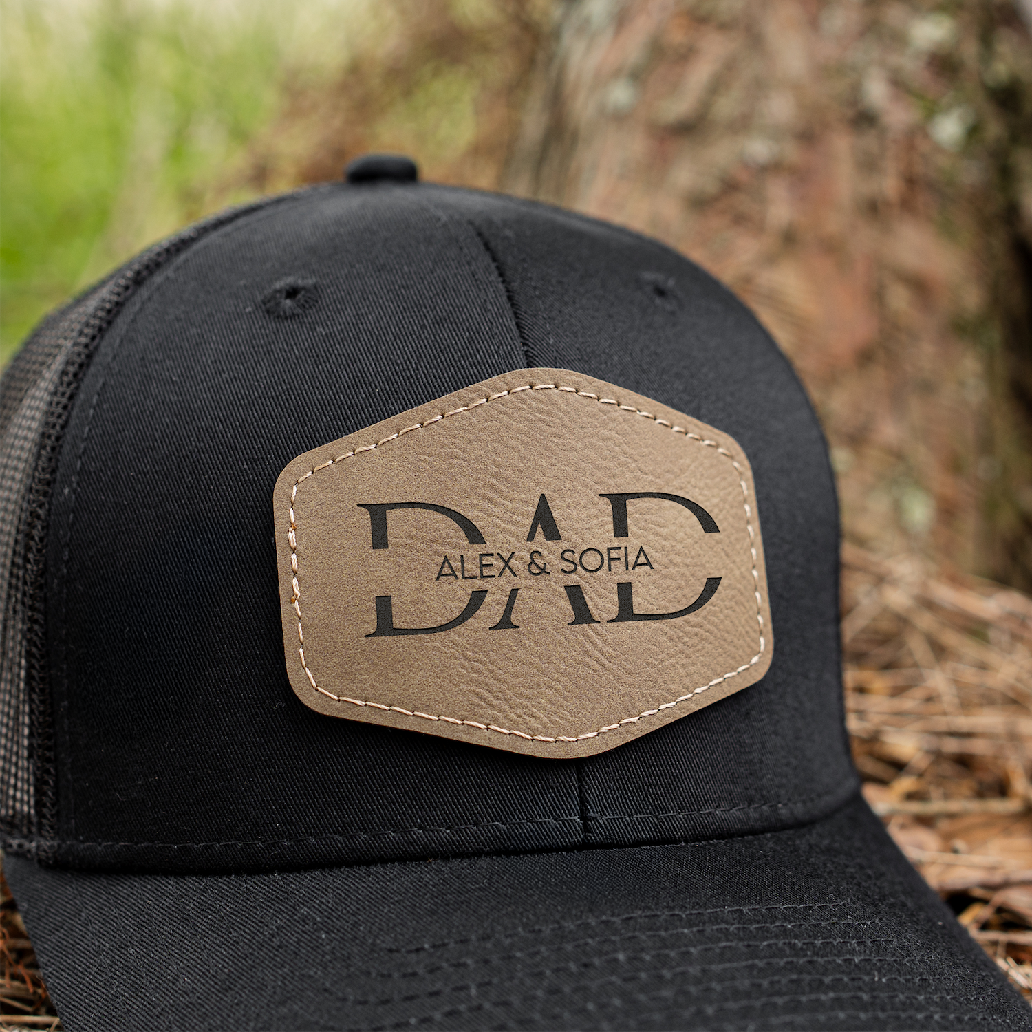 Customized Dad Trucker Hat with Patch