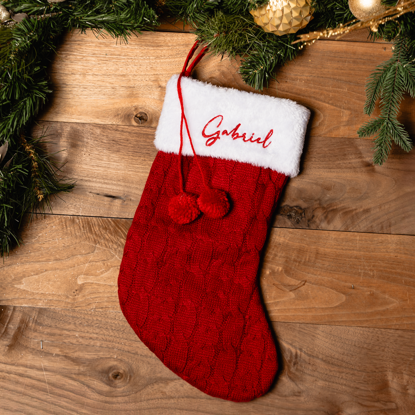 Customized Knit Stockings with Cuff
