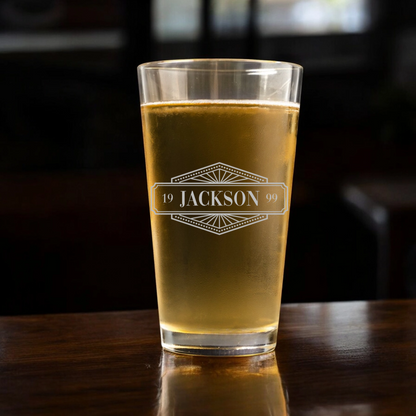 Customized Pint Glass - Signature Designs