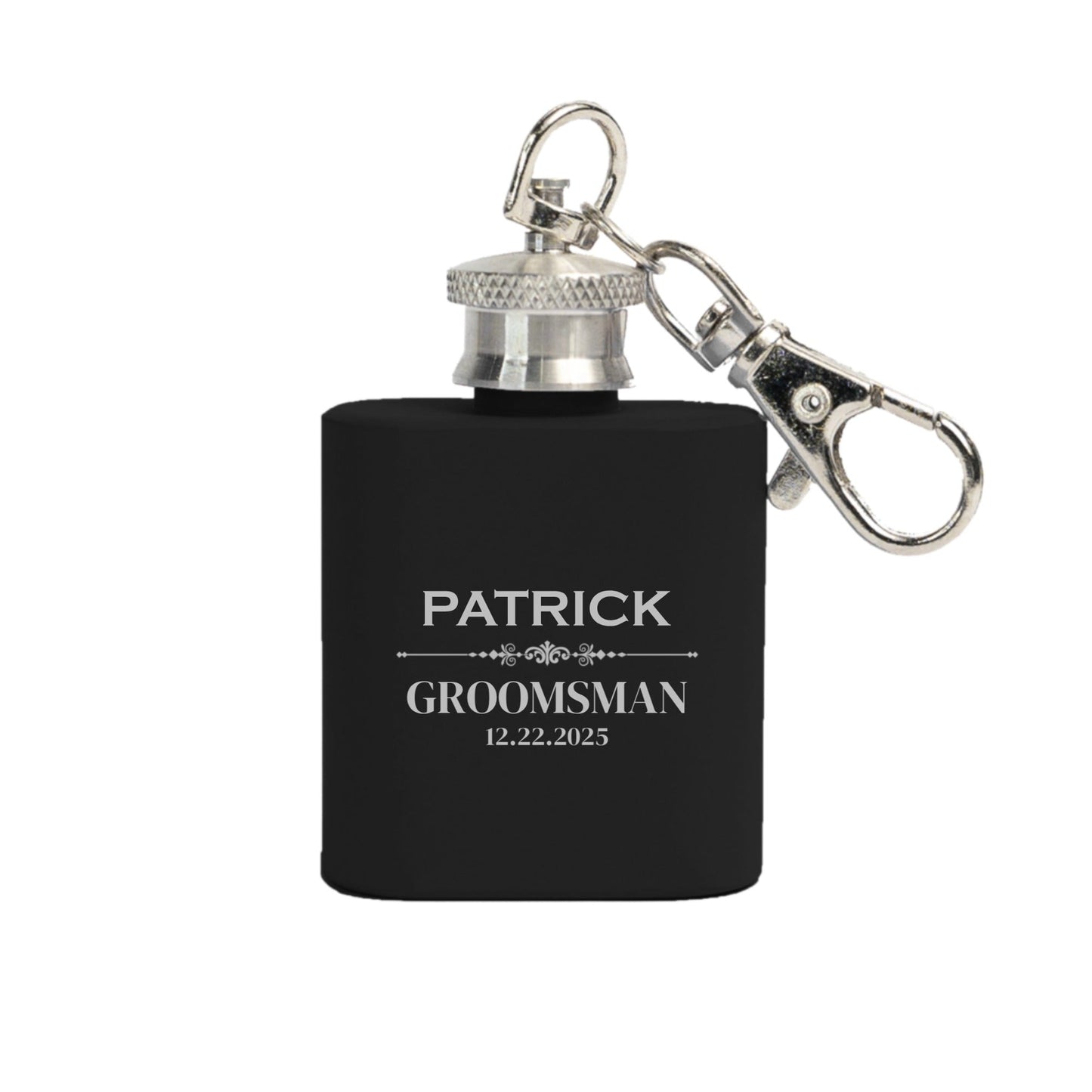 Customized Keychain Flasks - Wedding Designs