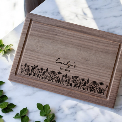 Customized Rectangle Floral Cutting Boards