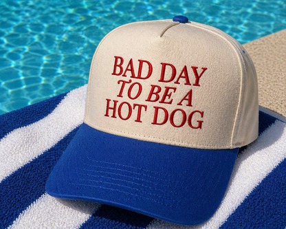 4th of July "Bad Day to Be A Hot Dog" Embroidered Hat