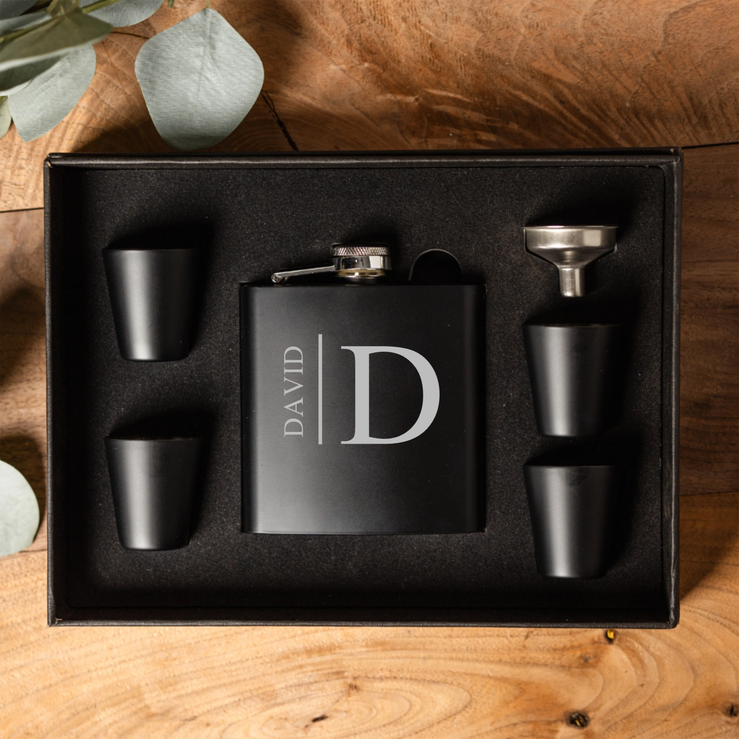 Customized Flask & Shot Glass Set