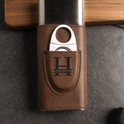 Customized Brown Cigar Holder
