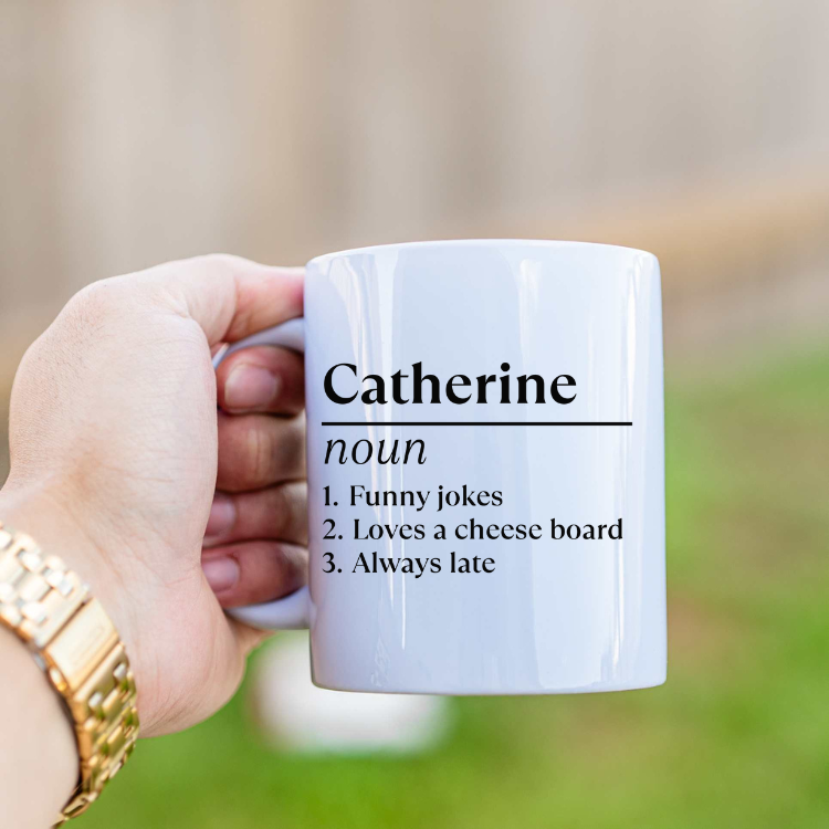 Customized Definition Mug with Custom Name and Traits