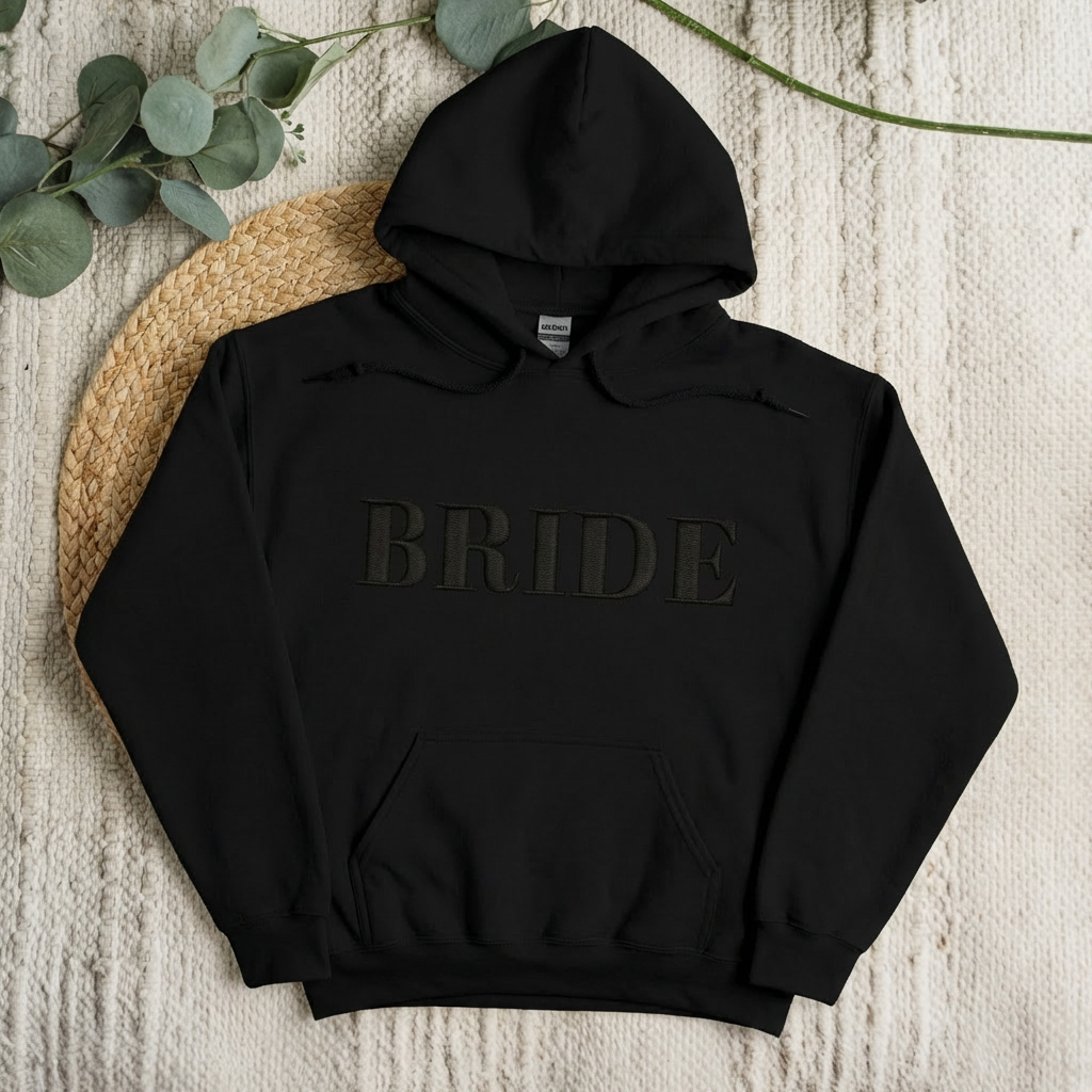 Custom Embroidered Bride Hoodie