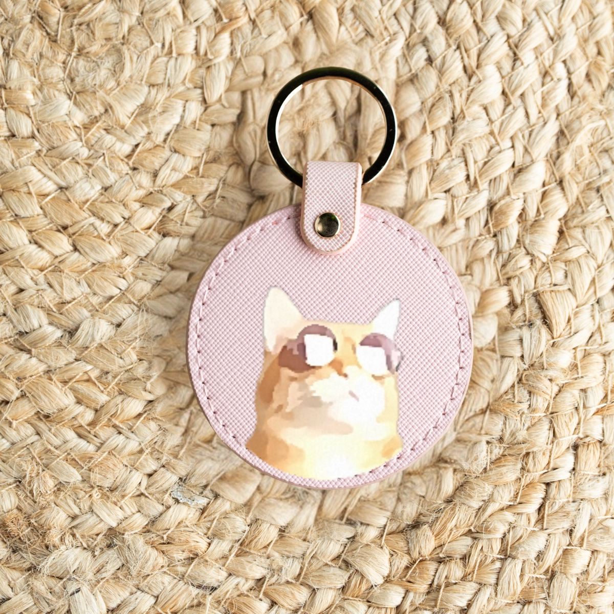 Customized Pet Circle Keyring