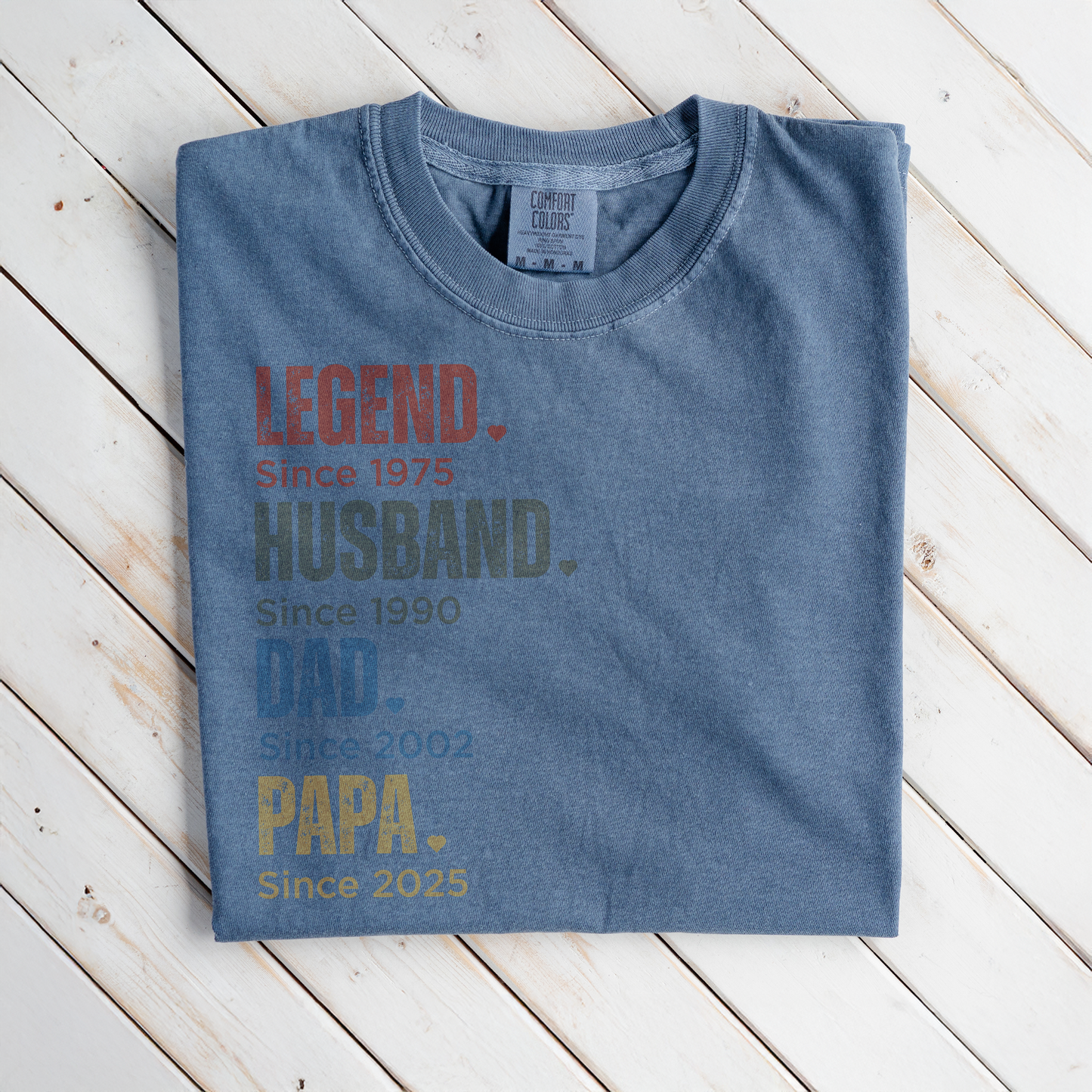 Premium Customized Dad Since T-Shirts