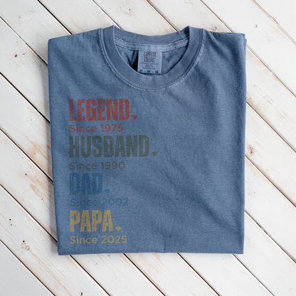 Premium Customized Dad Since T-Shirts
