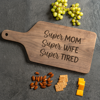 Customized Large Paddle Cutting Boards for Mom