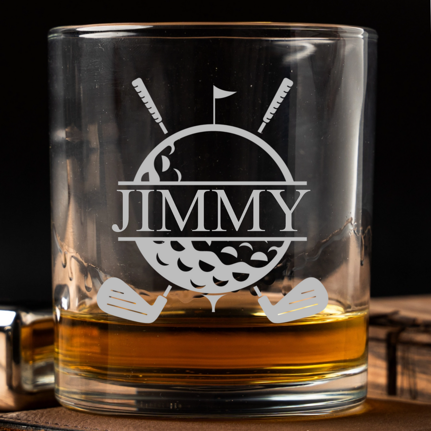 Customized  Golf Lowball Whiskey Glass