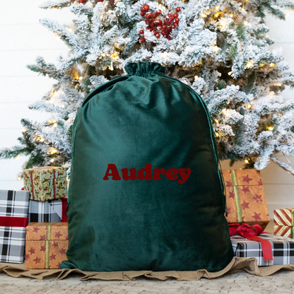 Custom Embroidered Santa Bags
