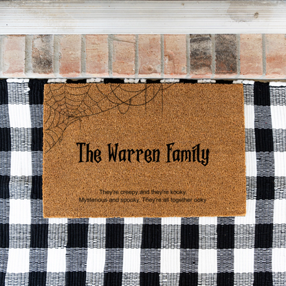 Personalized Halloween Doormats