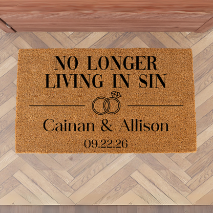 No Longer Living In Sin Doormat