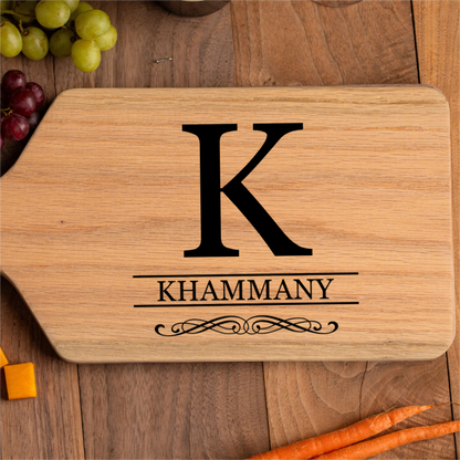 Engraved Large Paddle Serving & Cutting Boards - Center Designs