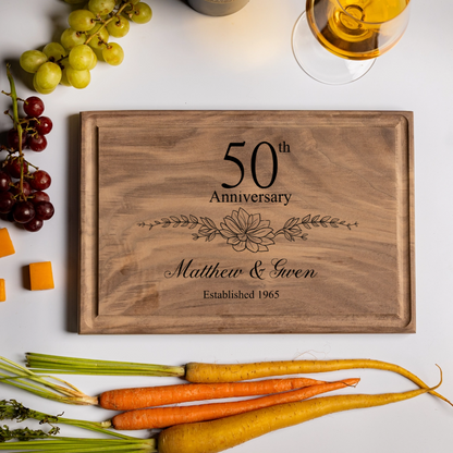 Customized 50th Anniversary Cutting Boards