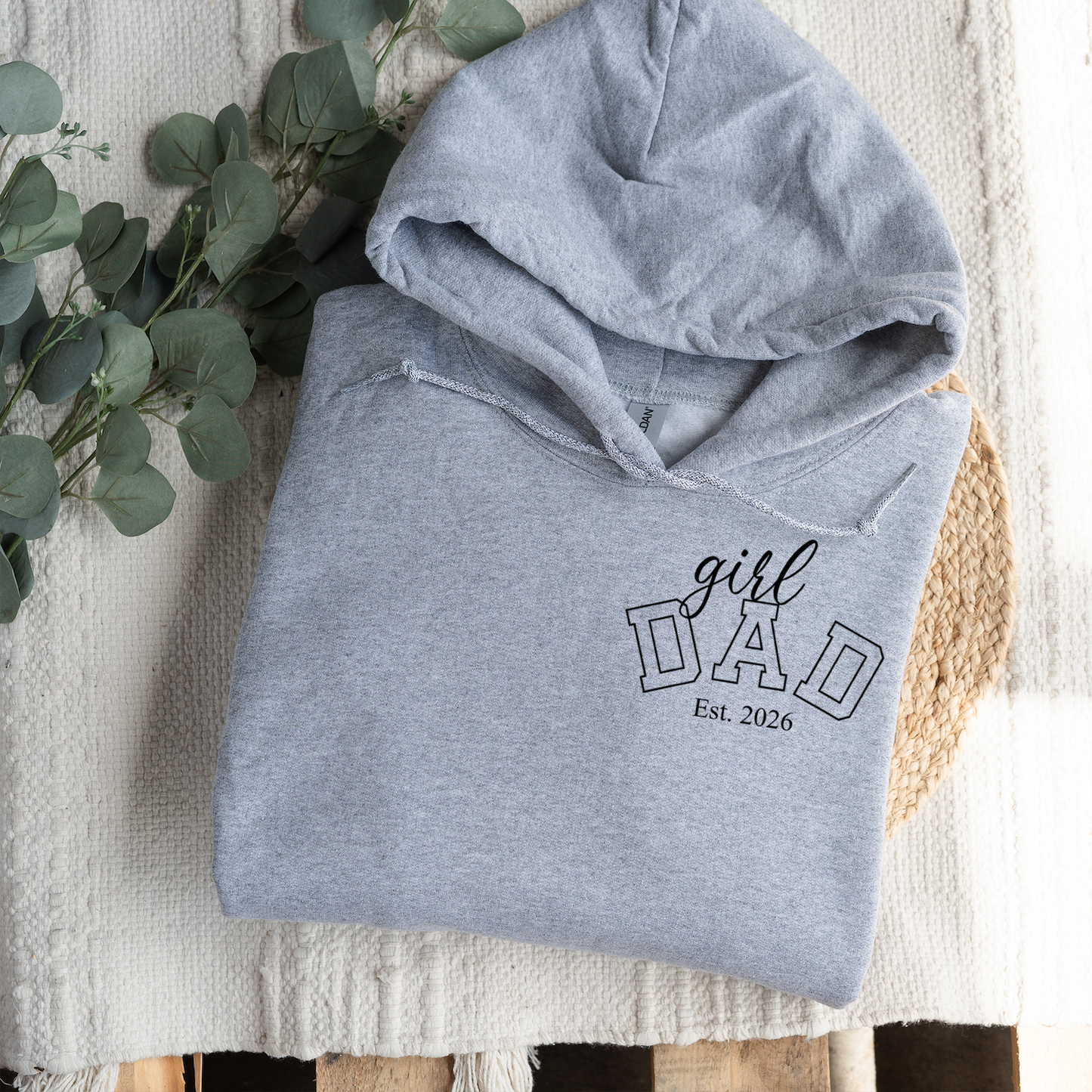 Custom Girl Dad Hoodies with Est. Year