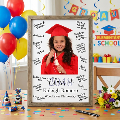 Customized Photo Graduation Guestbook Sign