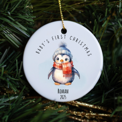 Customized Baby's First Christmas Ornament