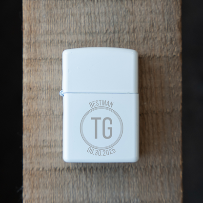 Customized Best Man White Lighter