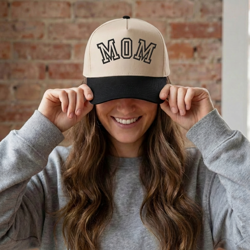 Embroidered Canvas Trucker Mom Hats