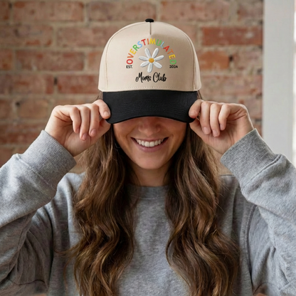 Overstimulated Mom Club Custom Canvas Trucker Hat