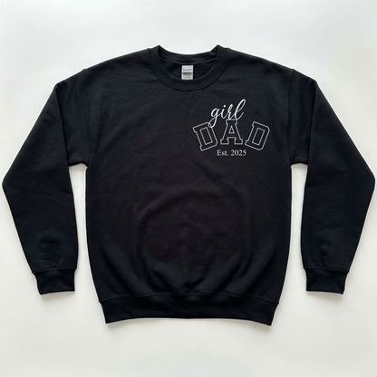 Custom Girl Dad Sweatshirt with Est Year