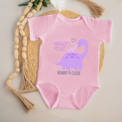 Customized First Mother's Day Baby One-Piece