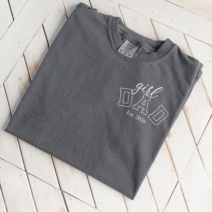 Premium Girl Dad T-Shirt with Custom Est Year