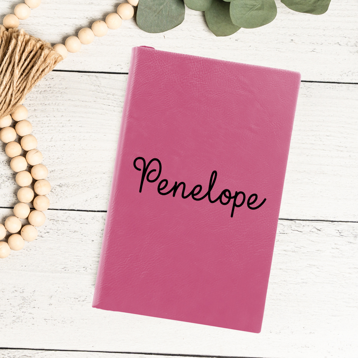 Custom Leather Journal With Script Name