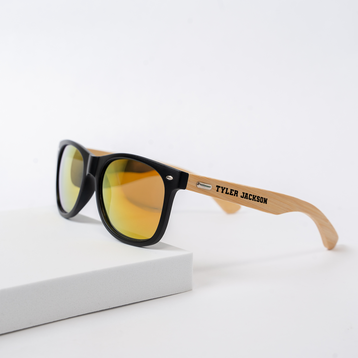 Customized Wayfarer Wood Sunglasses