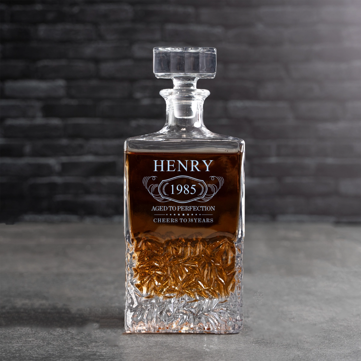 Custom Bradford Aged to Perfection Decanter