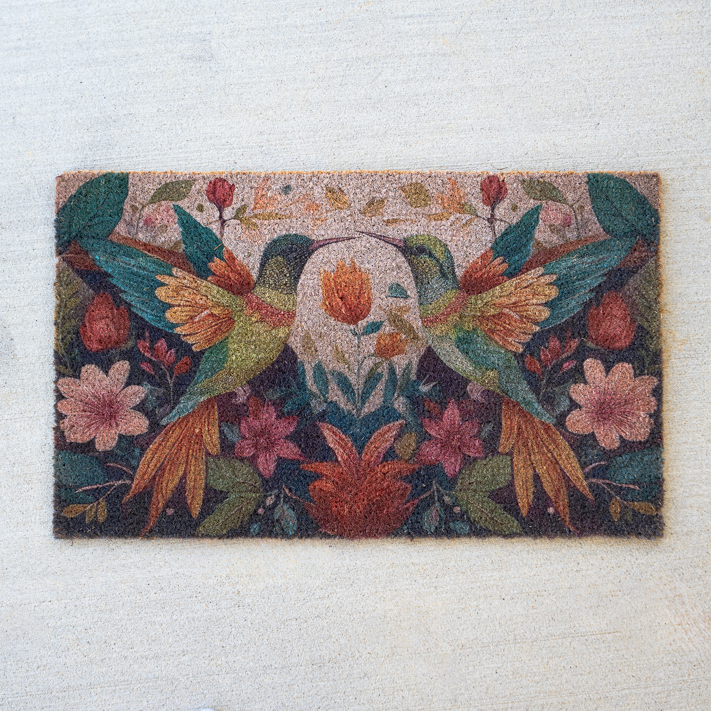 Floral Birds Doormat