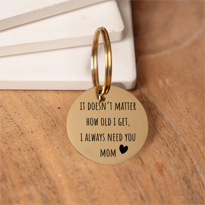 I'll Always Need You Mom Keychain