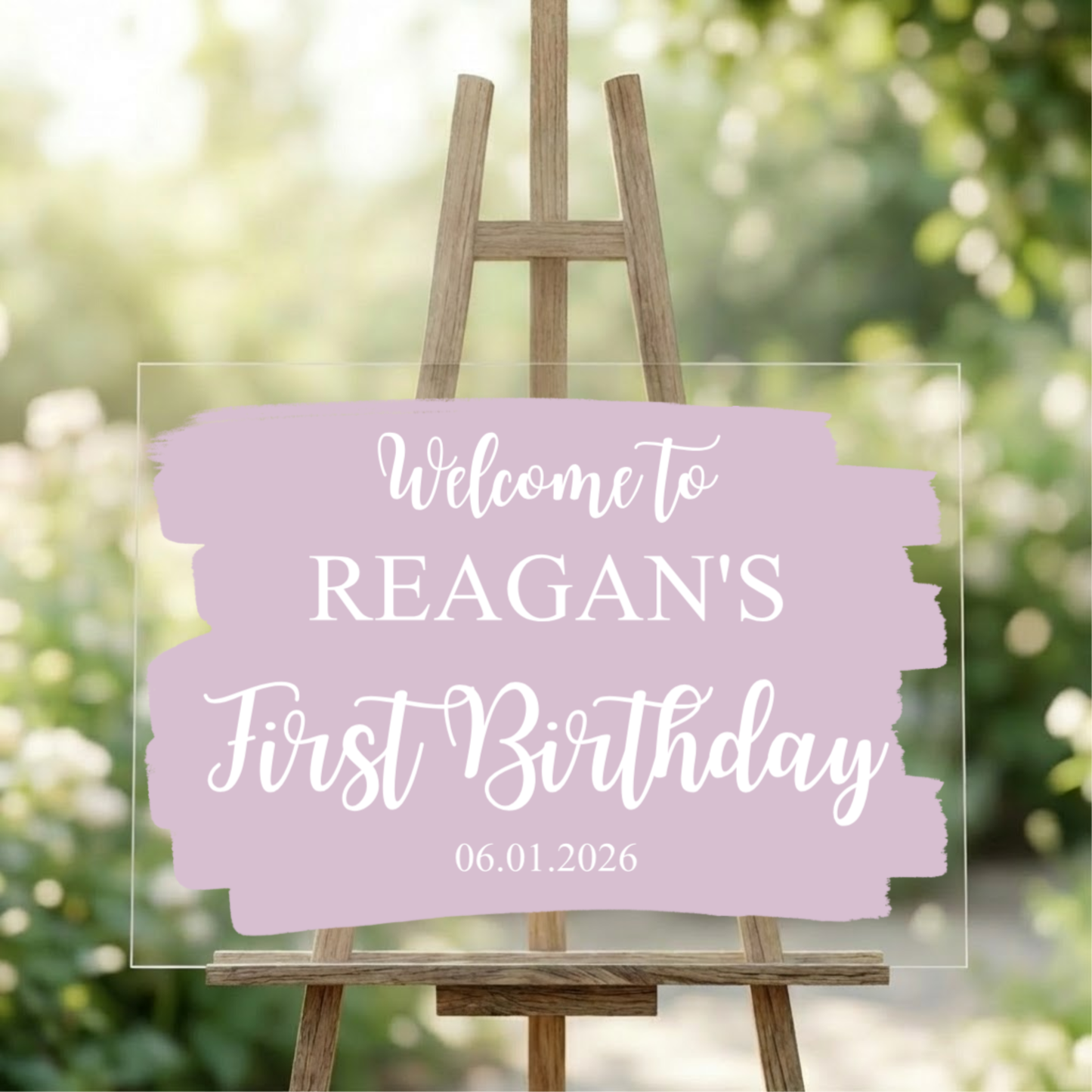 Customized Acrylic Celebration Welcome Sign