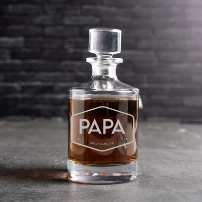 Customized Aberdeen Dad Decanter