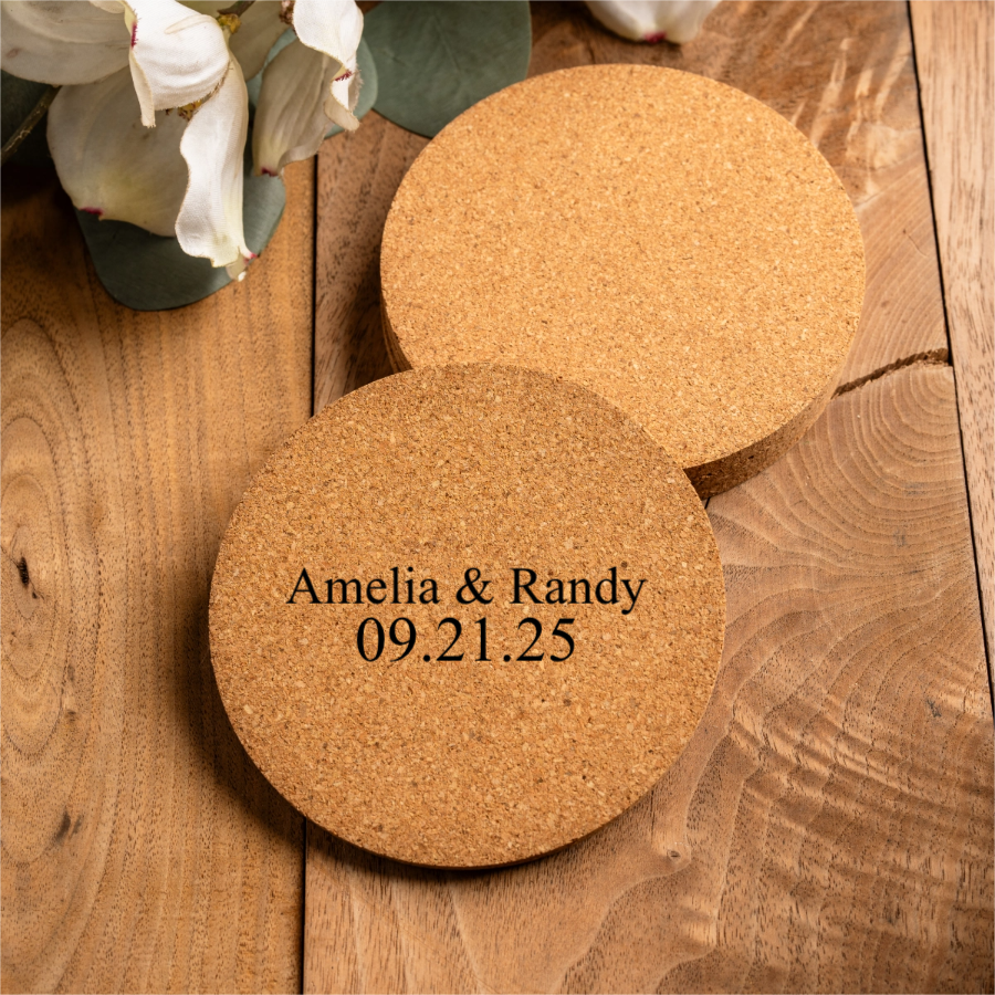Customized Cork Coaster Set