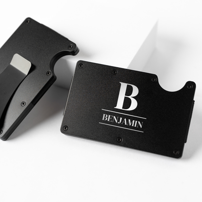 Customized Aluminum Card Holder with Clip