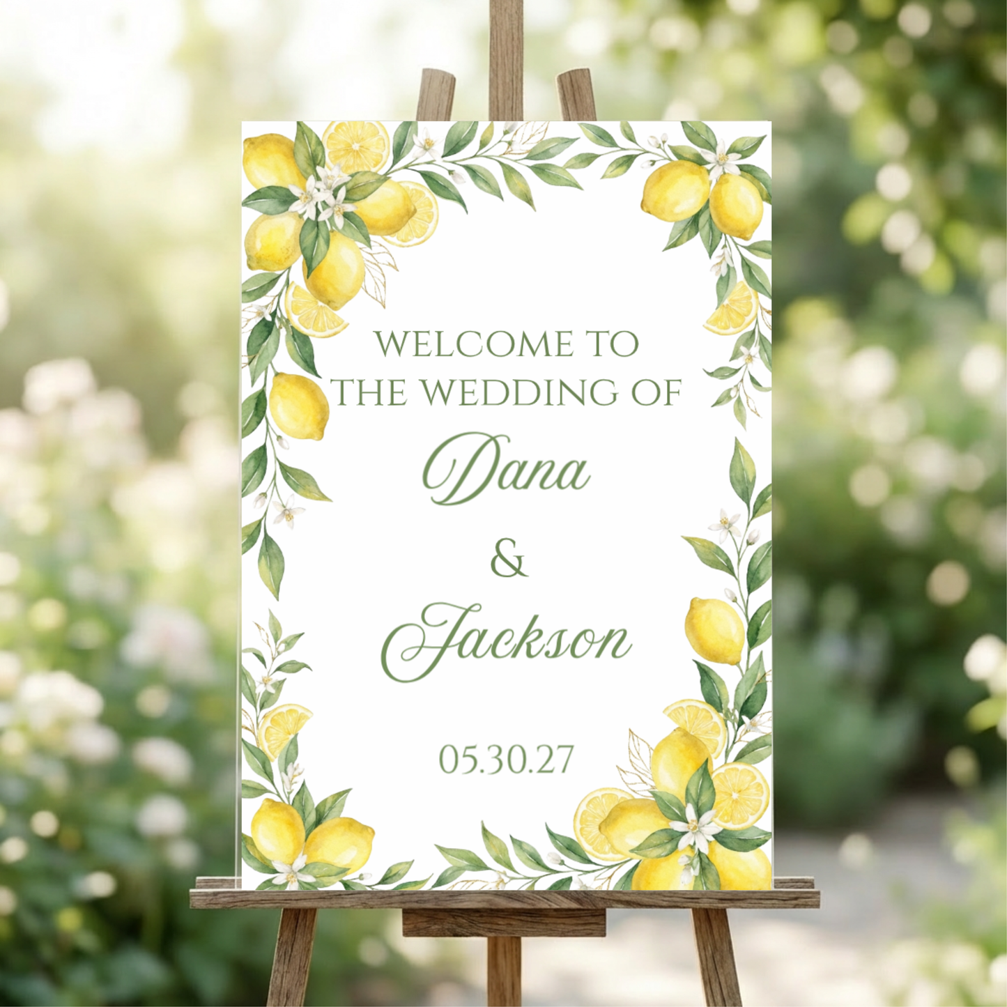 Customized Acrylic Wedding Welcome Sign