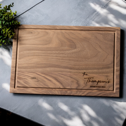 Customized Rectangle Cutting Boards - Family Name