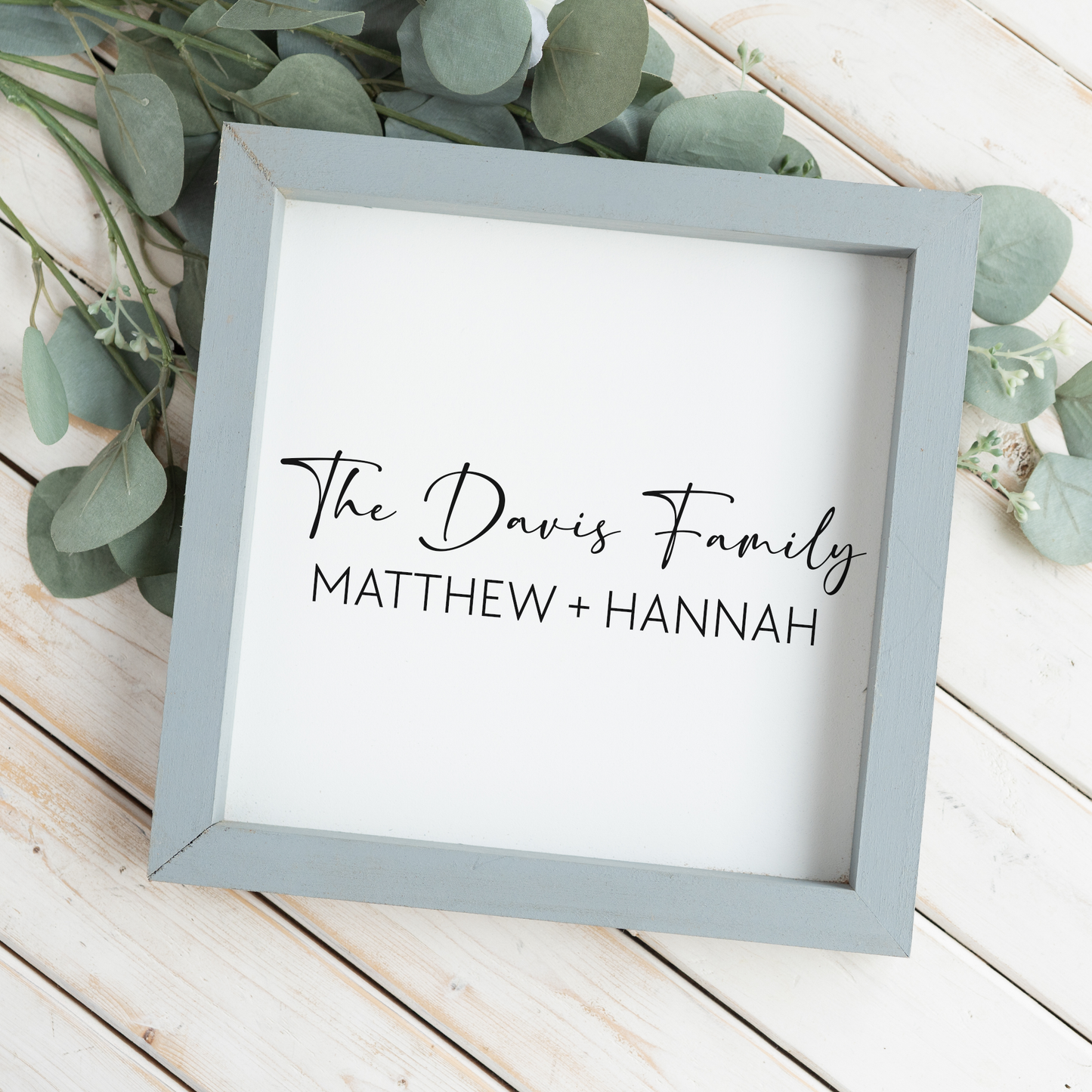 Customized Family Name + First Names Sign