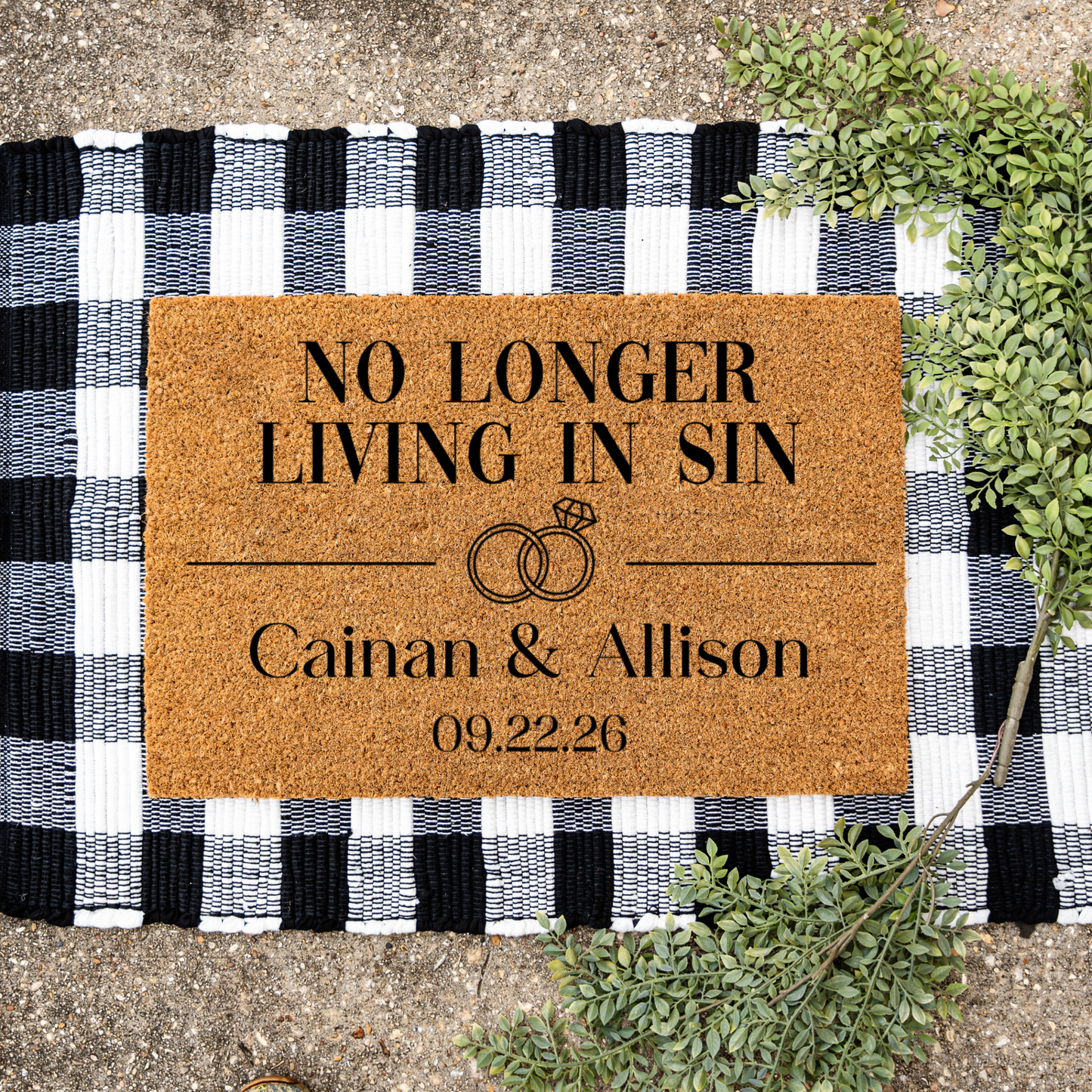No Longer Living In Sin Doormat
