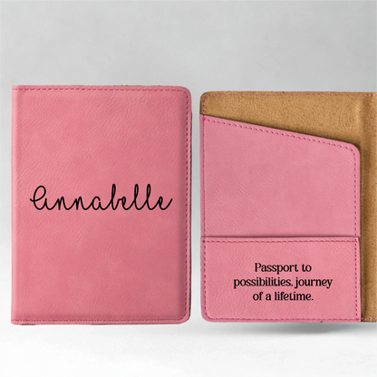 Customized Passport Covers - Script Designs