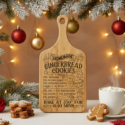 Christmas Recipes Bamboo Cutting Boards